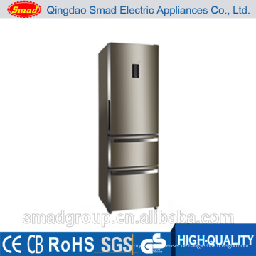 Inländische Verwendung drei Tür große Kapazität stehen unten Gefrierschrank Kühlschrank